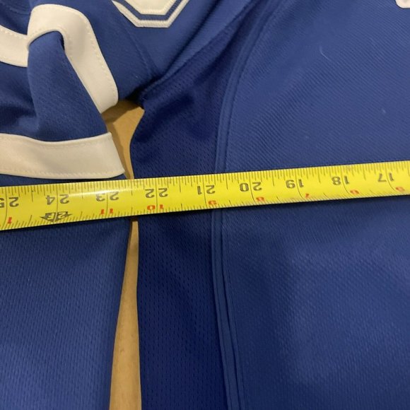 Vintage Reebok NHL Toronto Maple Leafs Komisarek Jersey Fight Strap Size 52 - Picture 7 of 8